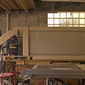 Starboard panel assembled in the workshop